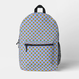 Sac À Dos Imprimé LGBTQIA Pride Arc-en-ciel Motif des coeurs du drap
