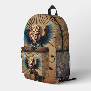 Sac À Dos Imprimé Lion steampunk étonnant
