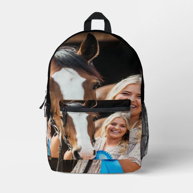 Sac À Dos Imprimé Livestock Show Horse Photo Customize (Recto)