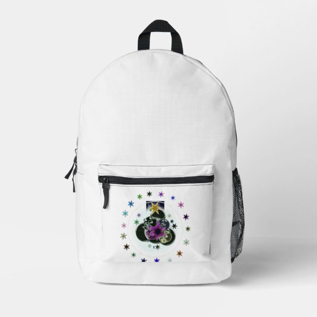 Sac À Dos Imprimé Logo de l'étoile violette position 2 (Recto)