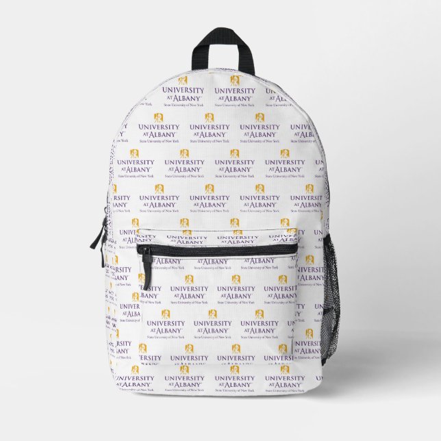 Sac À Dos Imprimé Logo de l'Université d'Albany (Recto)