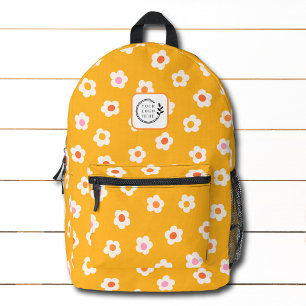 Sac À Dos Imprimé Logo d'entreprise personnalisé Fleur de marguerite