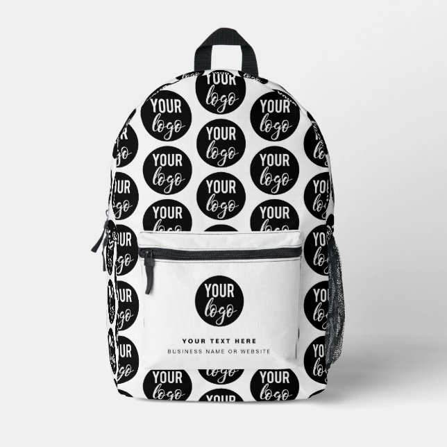 Sac À Dos Imprimé Logo d'entreprise White Minimalist Company (Recto)