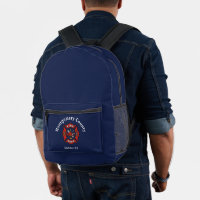 Logo du service d'incendie bleu personnalisé