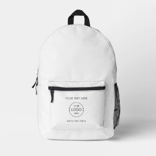 Sac À Dos Imprimé Logo et texte promotionnels d'entreprise moderne