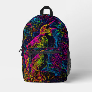 Sac À Dos Imprimé L'oiseau solitaire 3