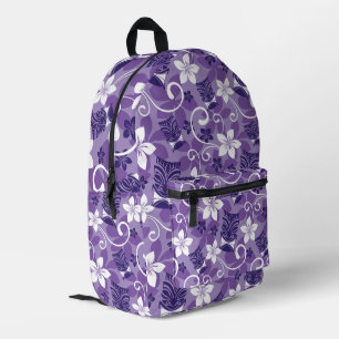 SAC À DOS IMPRIMÉ LUAU TIKI MOTIF (PURPLE)