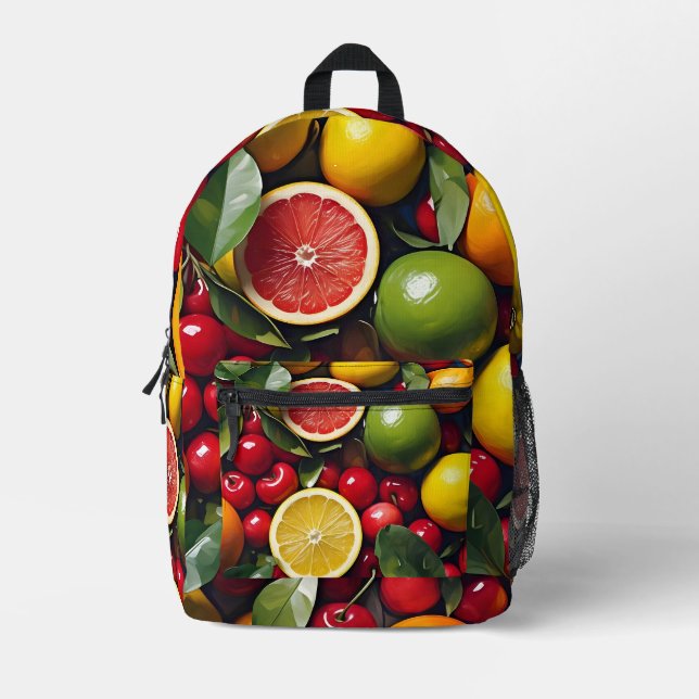 Sac À Dos Imprimé "Lumière juteuse" (Recto)