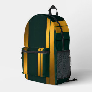 Sac À Dos Imprimé Luxe Popular Green Gold Linen Texture Collection