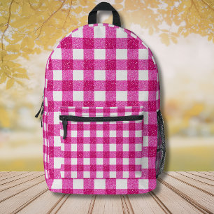 Sac À Dos Imprimé Magnifique tartan pailleté rose pour la Saint-Vale