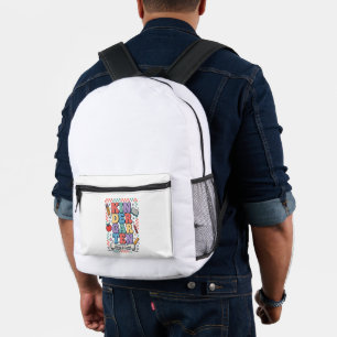 Sac À Dos Imprimé Maternelle Rétro Me Voici École