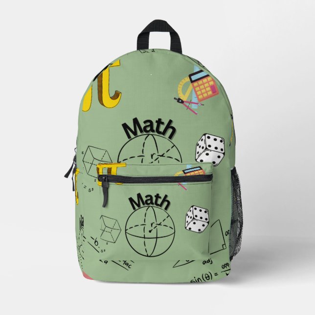 Sac À Dos Imprimé Mathématiques (Recto)