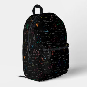 Sac À Dos Imprimé Mathématiques colorées Équation Mathématiques Form