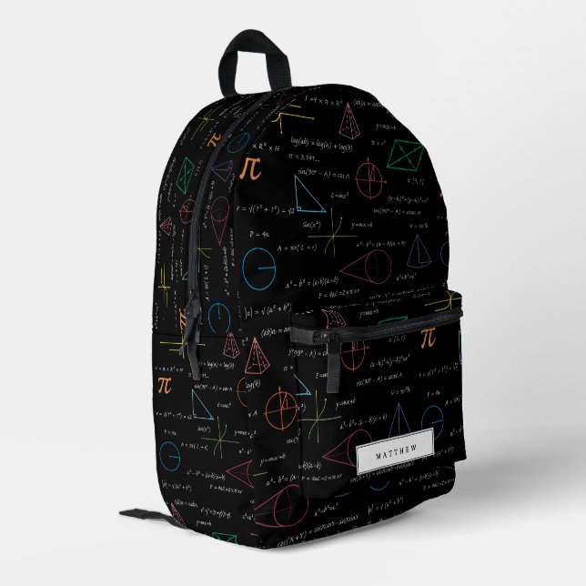 Sac À Dos Imprimé Mathématiques personnalisées Équation Math Formule (Coin arrière gauche)