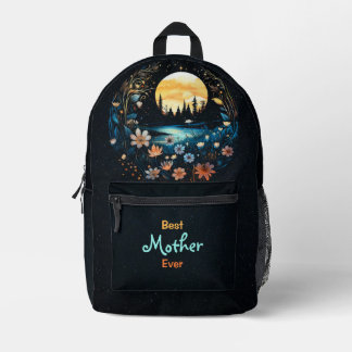 Sac À Dos Imprimé Meilleure Mère de Tous les Temps Fées Fleurs Sauva