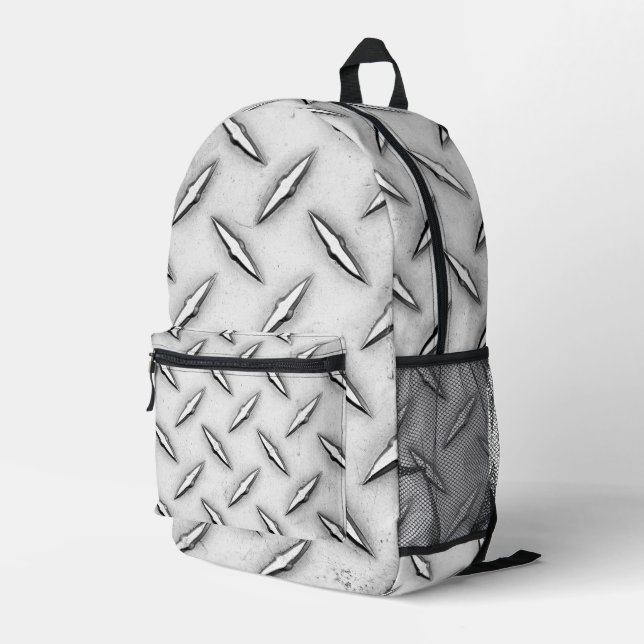 Sac À Dos Imprimé Métal en tôle diamant (Coin arrière droit)