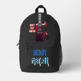 Sac À Dos Imprimé Métal lourd classique