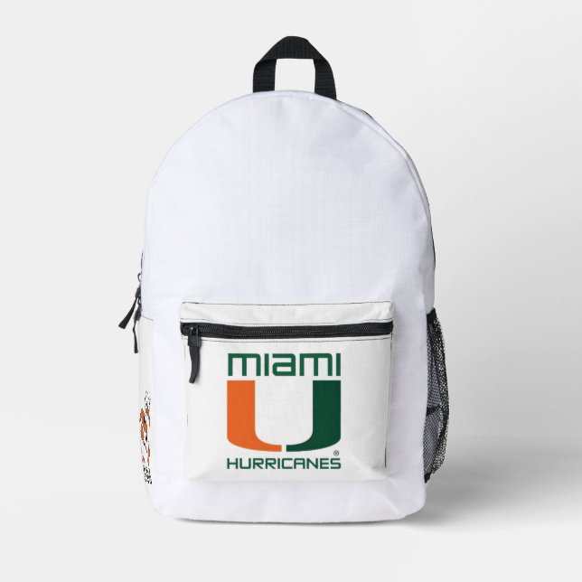 Sac À Dos Imprimé Miami Hurricanes (Recto)