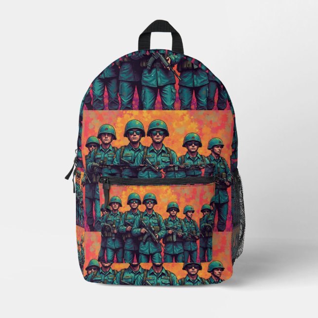 Sac À Dos Imprimé Militaire 2 (Recto)
