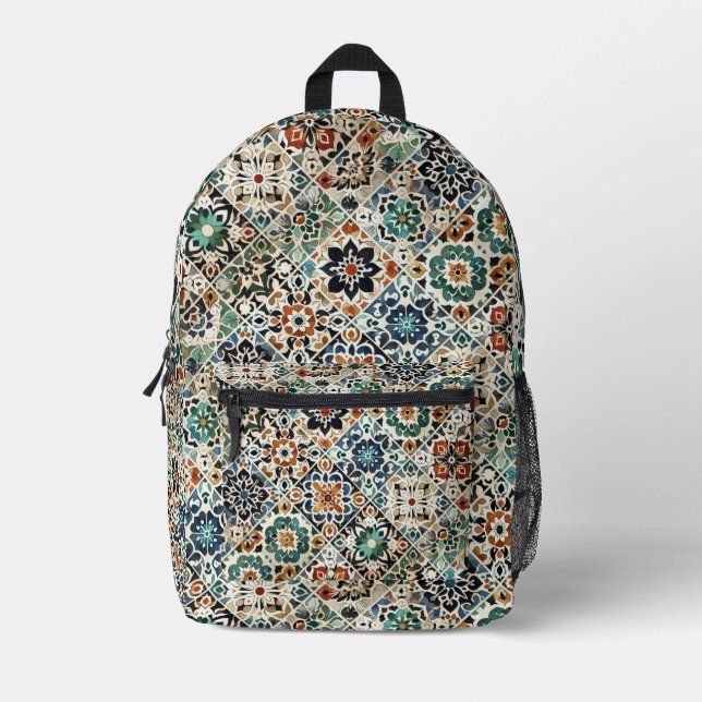 Sac À Dos Imprimé Mixologie marocaine (Recto)
