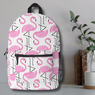 Sac À Dos Imprimé Modèle Flamingo rose moderne simple
