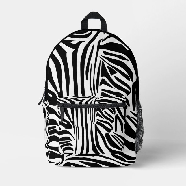 Sac À Dos Imprimé Modèle Zèbre (Recto)