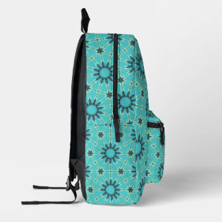 Sac À Dos Imprimé Modern Blue Geometric Burst Backpack