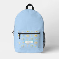 Moderne Bleu clair & Pré marguerrier Personnalisé