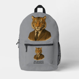 SAC À DOS IMPRIMÉ MON SILENCE EST STRATÉGIE