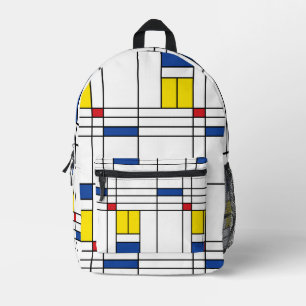 Sac À Dos Imprimé Mondrian II Minimum De Stijl Modern Art Design