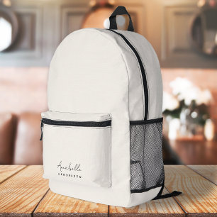 Sac À Dos Imprimé Monogram neutre   Minimalist stylish