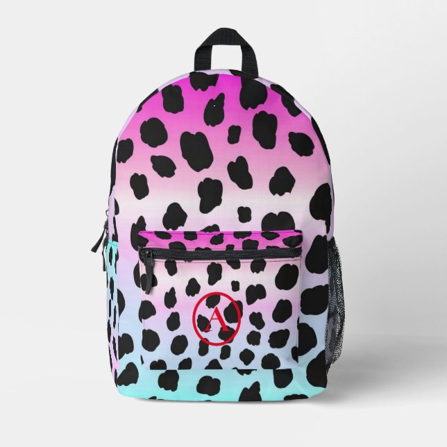SAC À DOS IMPRIMÉ MONOGRAM RAINBOW LEOPARD (Recto)