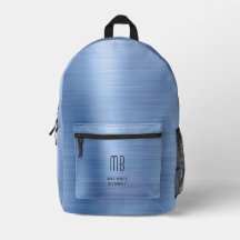 Monogramme bleu moderne