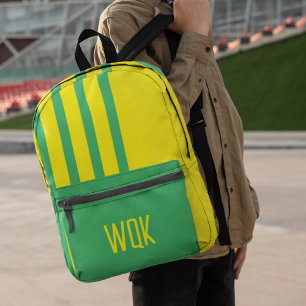 Sac À Dos Imprimé Monogramme des couleurs personnalisées