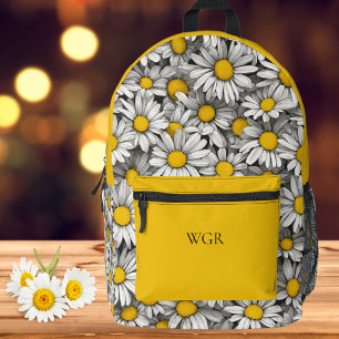 Sac À Dos Imprimé Monogramme des marguerites