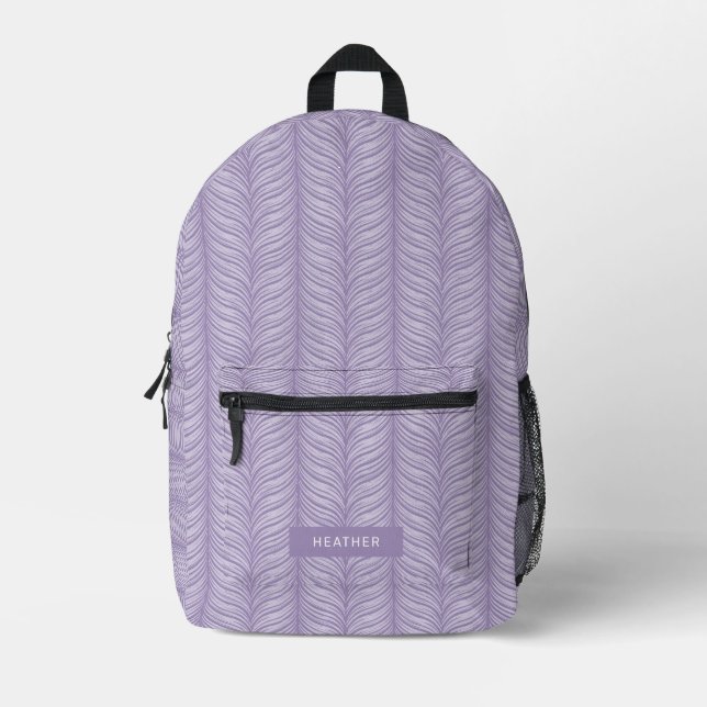 Sac À Dos Imprimé Monogramme moderne (Recto)