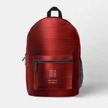 Monogramme moderne rouge