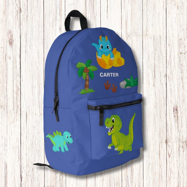 Sac À Dos Imprimé Monogramme Motif Dinosaure Aquarelle Cute (Créateur téléchargé)