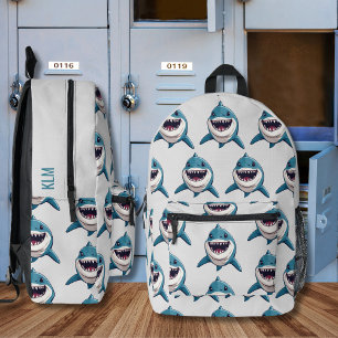 Sac À Dos Imprimé Monogramme souriant de requin