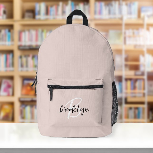 Sac À Dos Imprimé Monogramme tendance rose rose noir blanc rose (Créateur téléchargé)