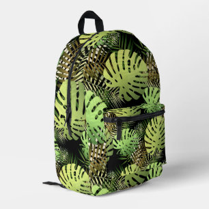 Sac À Dos Imprimé Monstera Palm Feuilles Jungle tropicale