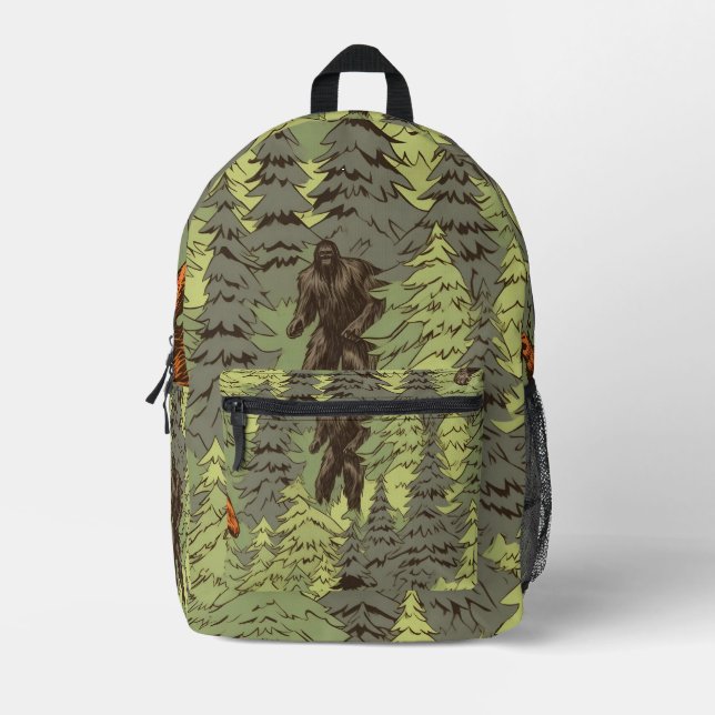 Sac À Dos Imprimé Motif à gros pieds (Recto)