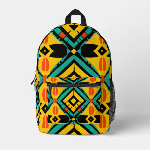 Sac À Dos Imprimé Motif Abstrait africain dynamique