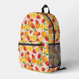 Sac À Dos Imprimé motif Abstrait avec fraise