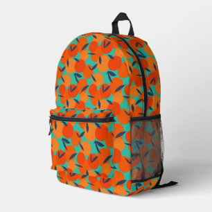 Sac À Dos Imprimé Motif Abstrait de fruits orange