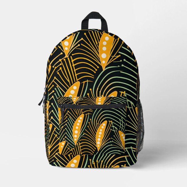 Sac À Dos Imprimé Motif africain dynamique (Recto)