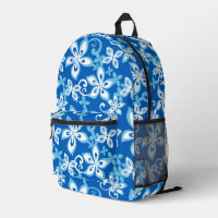 MOTIF ALOHA HAWAII EN BLEU x 2