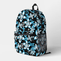 MOTIF ALOHA HAWAII EN NOIR/BLEU