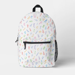 Sac À Dos Imprimé Motif Alphabet Coloré