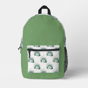 Sac À Dos Imprimé Motif arc-en-ciel aquarelle